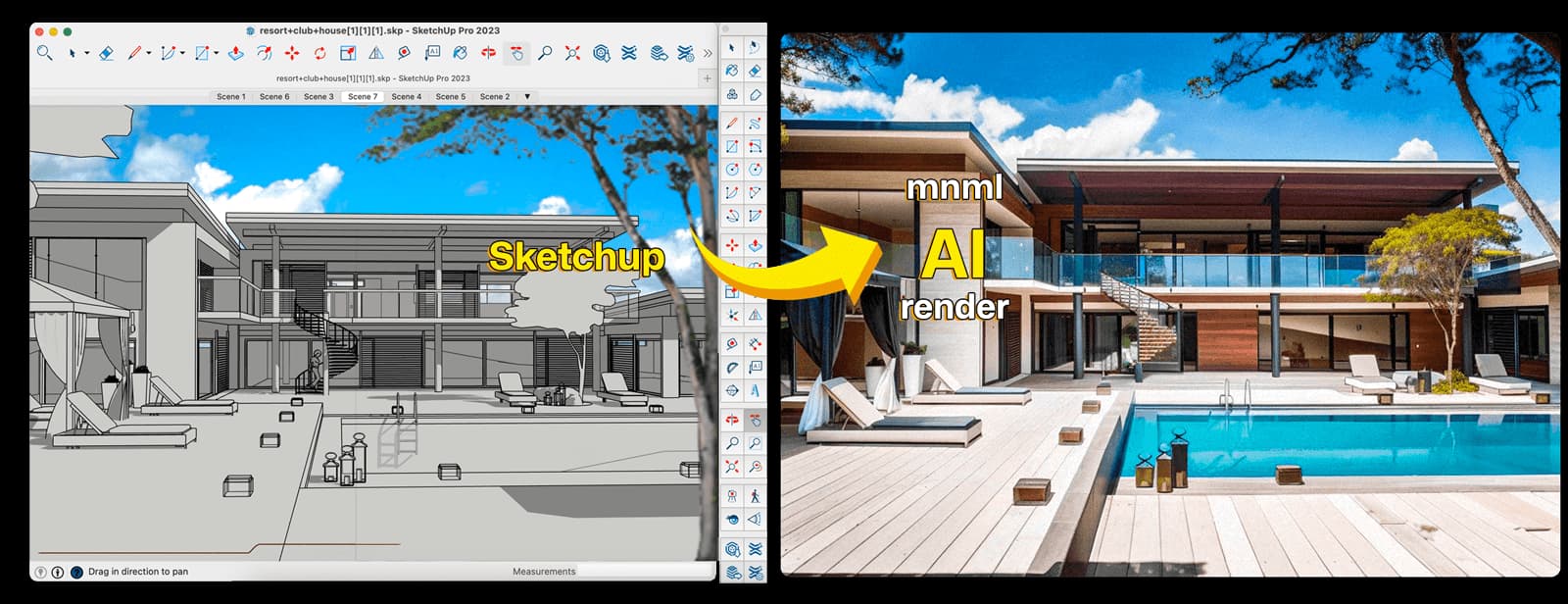 Sketchup AI Render Tools